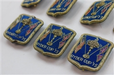 Ten (10) 1977 Ryder Cup at Royal Lytham & St. Annes & Three (3) 1975 Small Blue Coat Crests