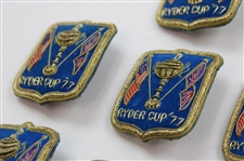 Ten (10) 1977 Ryder Cup at Royal Lytham & St. Annes & Three (3) 1975 Small Blue Coat Crests
