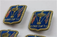 Ten (10) 1977 Ryder Cup at Royal Lytham & St. Annes & Three (3) 1975 Small Blue Coat Crests
