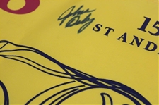 John Daly Signed 2022 OPEN Championship at St Andrews Yellow Flag JSA ALOA