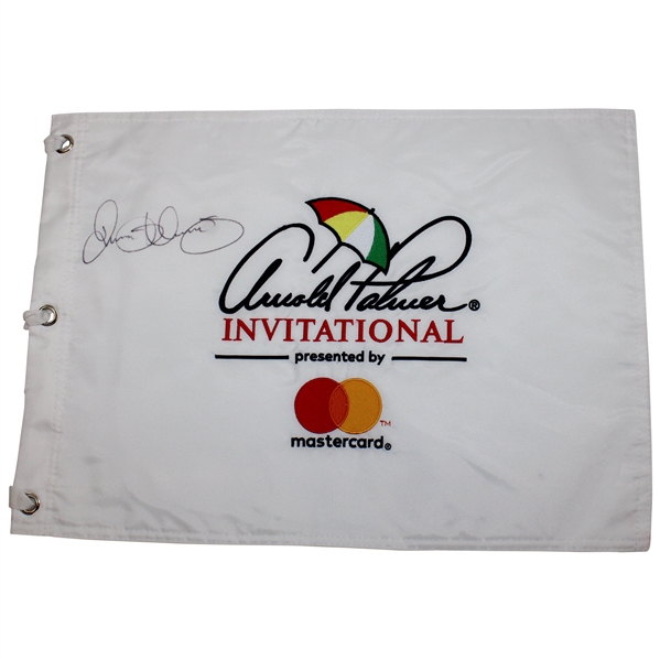 Rory McIlroy Signed Arnold Palmer Invitational White Embroidered Flag JSA ALOA