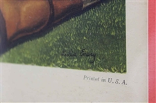 Four (4) Classic Weary Willie Clown Golf Prints - Framed
