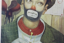 Four (4) Classic Weary Willie Clown Golf Prints - Framed