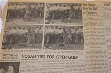 1950 Los Angeles Times Ben Hogan 'Comeback' Sports Section Cover