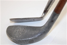 Three (3) Wood Shafted Clubs: Beekett Backspin Mashie, LH Mills Putter & Braid Mills Putter w/ Shaft Stamp