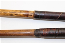 Three (3) Wood Shafted Clubs: Beekett Backspin Mashie, LH Mills Putter & Braid Mills Putter w/ Shaft Stamp