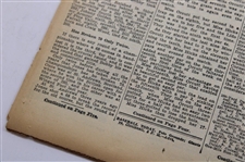 1930 New York Times Bobby Jones 'Jones Wins U. S. Open For The Fourth Time As 10,000 Look On' Newspaper Article