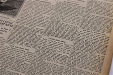 1930 New York Times Bobby Jones 'Jones Wins U. S. Open For The Fourth Time As 10,000 Look On' Newspaper Article