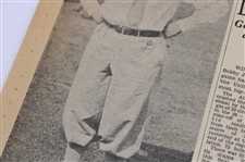 1929 Los Angeles Times Bobby Jones 'Ascends Throne Once More' Newspaper Article
