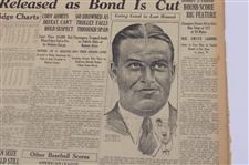 1930 The News Bobby Jones 'Jones Leads In Fourth Round' Newspaper Article