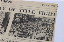 1930 Detroit News Bobby Jones 'The Emperor Of All Golf Receives The Plaudits Of The Multitude' Newspaper Article