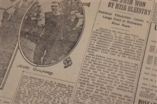 1919 New York Times Bobby Jones 'Golf Stars Will Meet At Siwanoy' Newspaper Article/Photo