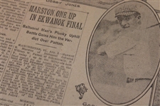 1919 New York Times Bobby Jones 'Golf Stars Will Meet At Siwanoy' Newspaper Article/Photo