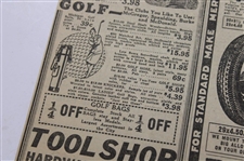 1929 Detroit News Bobby Jones 'He's The Houdini Of The Links' Newspaper Article