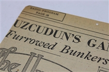 1929 Detroit News Bobby Jones 'He's The Houdini Of The Links' Newspaper Article
