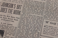 1929 Detroit News Bobby Jones 'He's The Houdini Of The Links' Newspaper Article