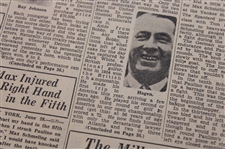 1929 Detroit News Bobby Jones 'He's The Houdini Of The Links' Newspaper Article