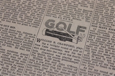 1929 Detroit News Bobby Jones 'He's The Houdini Of The Links' Newspaper Article