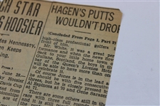 1929 Detroit News Bobby Jones 'He's The Houdini Of The Links' Newspaper Article