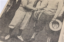 1927 Kansas City Star Bobby Jones 'The Finish Of The Championship Match' Newspaper Article