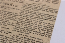 1927 Kansas City Star Bobby Jones 'The Finish Of The Championship Match' Newspaper Article