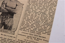 1927 Kansas City Star Bobby Jones 'The Finish Of The Championship Match' Newspaper Article