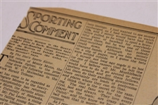 1927 Kansas City Star Bobby Jones 'Ready For The National Amateur Golf Championship Tourney' Newspaper Article
