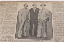 1927 Kansas City Star Bobby Jones 'Ready For The National Amateur Golf Championship Tourney' Newspaper Article