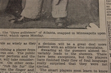 1927 Kansas City Star Bobby Jones 'Ready For The National Amateur Golf Championship Tourney' Newspaper Article