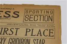 1916 Los Angeles Evening Express Bobby Jones 'Golf Champion To Meet Boy Marvel In Tourney Today' Newspaper Article