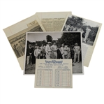 1938 Challenge Match Locke/Brews Vs. Cotton/Whitcomb at Walton Heath Photo, Articles & Scorecard