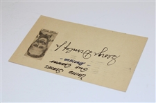 George Dunlap Jr. Signed GPC - 1933 US Amateur Champ JSA ALOA