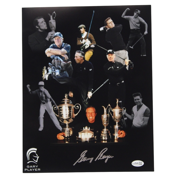 Gary Player Signed Grand Slam Collage Photo JSA #CK13472