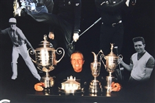 Gary Player Signed Grand Slam Collage Photo JSA #CK13472