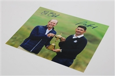 Steve Stricker & Padraig Harrington Signed 2020 Ryder Cup Photo JSA ALOA
