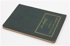 1935 'Rights and Wrongs of Golf' by Bobby Jones AG Spalding & Bros Green Cover Booklet