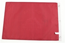 Justin Rose Signed 2013 US Open at Merion Red Screen Flag JSA ALOA