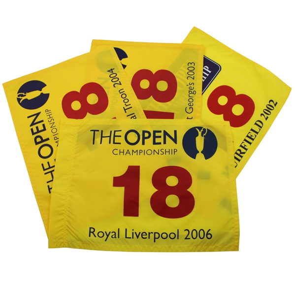 2002, 2003, 2004 & 2006 OPEN Championship Yellow Screen Flags
