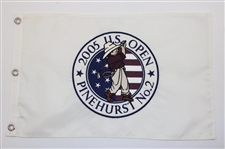 2003, 2005, 2006 & 2007 US Open Embroidered White Flags - Furyk, Campbell, Ogilvy & Cabrera