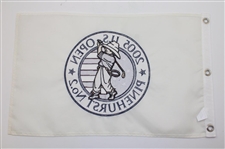 2003, 2005, 2006 & 2007 US Open Embroidered White Flags - Furyk, Campbell, Ogilvy & Cabrera