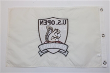 2003, 2005, 2006 & 2007 US Open Embroidered White Flags - Furyk, Campbell, Ogilvy & Cabrera