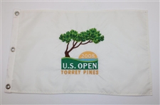 2008, 2010, 2012 & 2013 US Open Embroidered White Flags - Woods, McDowell, Simpson & Rose