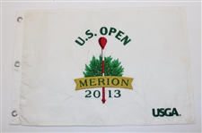 2008, 2010, 2012 & 2013 US Open Embroidered White Flags - Woods, McDowell, Simpson & Rose
