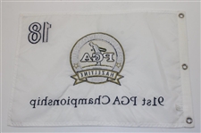 2007, 2008 & 2009 PGA Championship Embroidered Flags - Woods, Harrington & Y.E. Yang