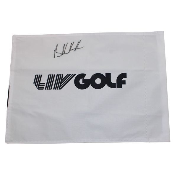 Brooks Koepka Signed LIV Golf Flag JSA ALOA