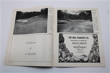 1949 Colonial National Invitation Tournament Program - No Tournament Due to Flooding (Letter)