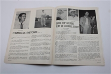 1949 Colonial National Invitation Tournament Program - No Tournament Due to Flooding (Letter)