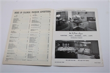 1949 Colonial National Invitation Tournament Program - No Tournament Due to Flooding (Letter)