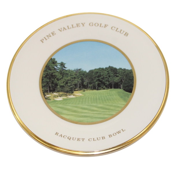 2010 Pine Valley Golf Club Lenox Racquet Club Bowl Trophy Plate - 15th Hole