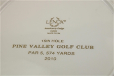 2010 Pine Valley Golf Club Lenox Racquet Club Bowl Trophy Plate - 15th Hole